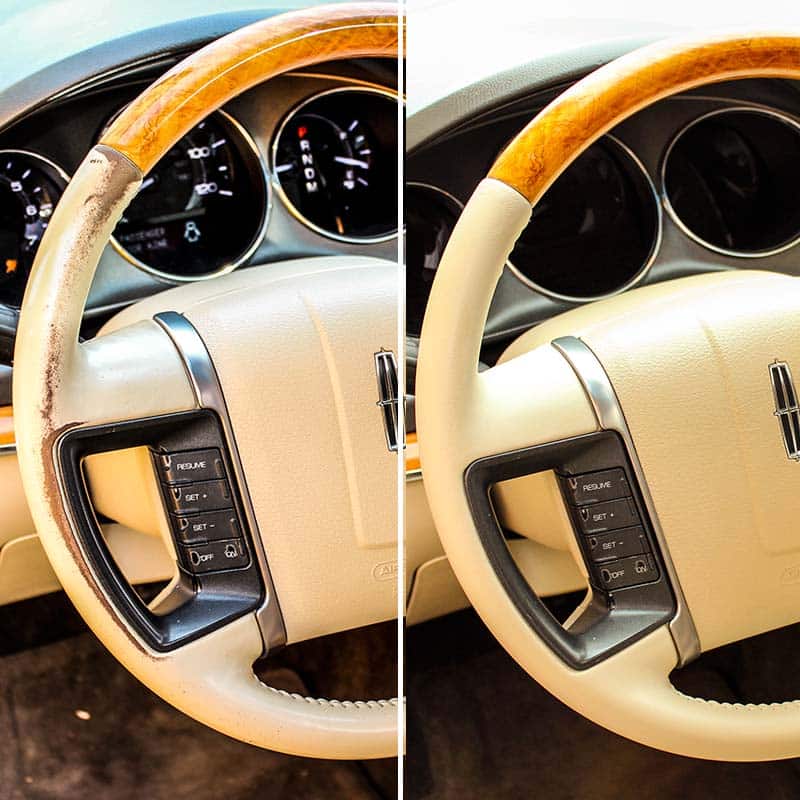 thumbnail image 2 of Motor Trend Beige PU Leather Steering Wheel Cover For Honda Civic 2007-2012 2 of 6